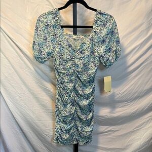🌺NWT Live to be spoiled Floral Ruched Mini Dress (Bundled Price-Bin2)